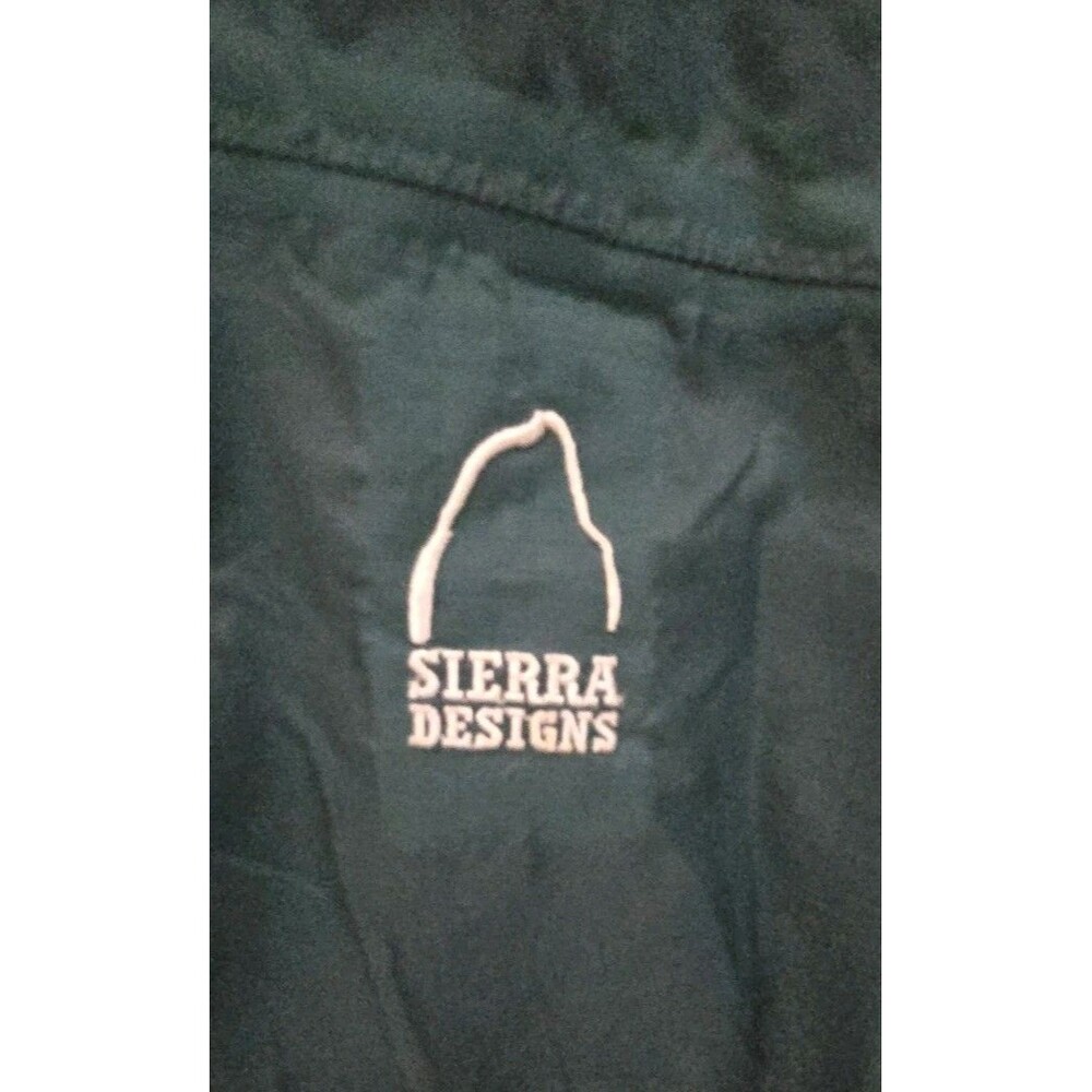 Women's Sierra Designs Rain Jacket Medium Green Nylon Hooded Lightweight - Picture 3 of 7